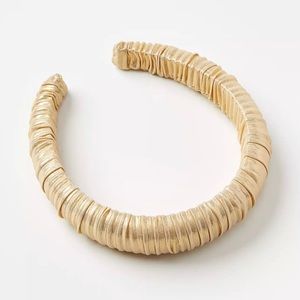 Gold Ruched Headband